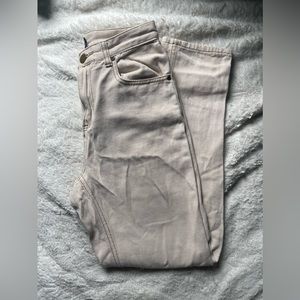 Boohoo ecru/beige mom jeans